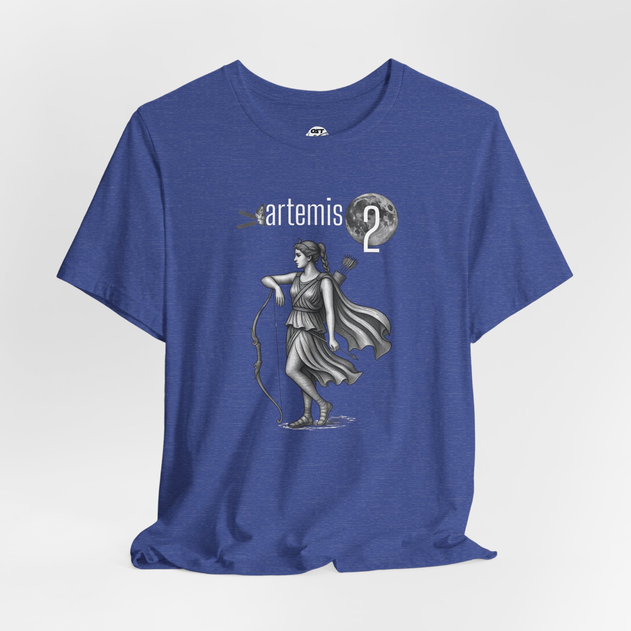 Artemis 2 Mission with Moon Goddess T-shirt | Space Mission Vintage Graphic Tee
