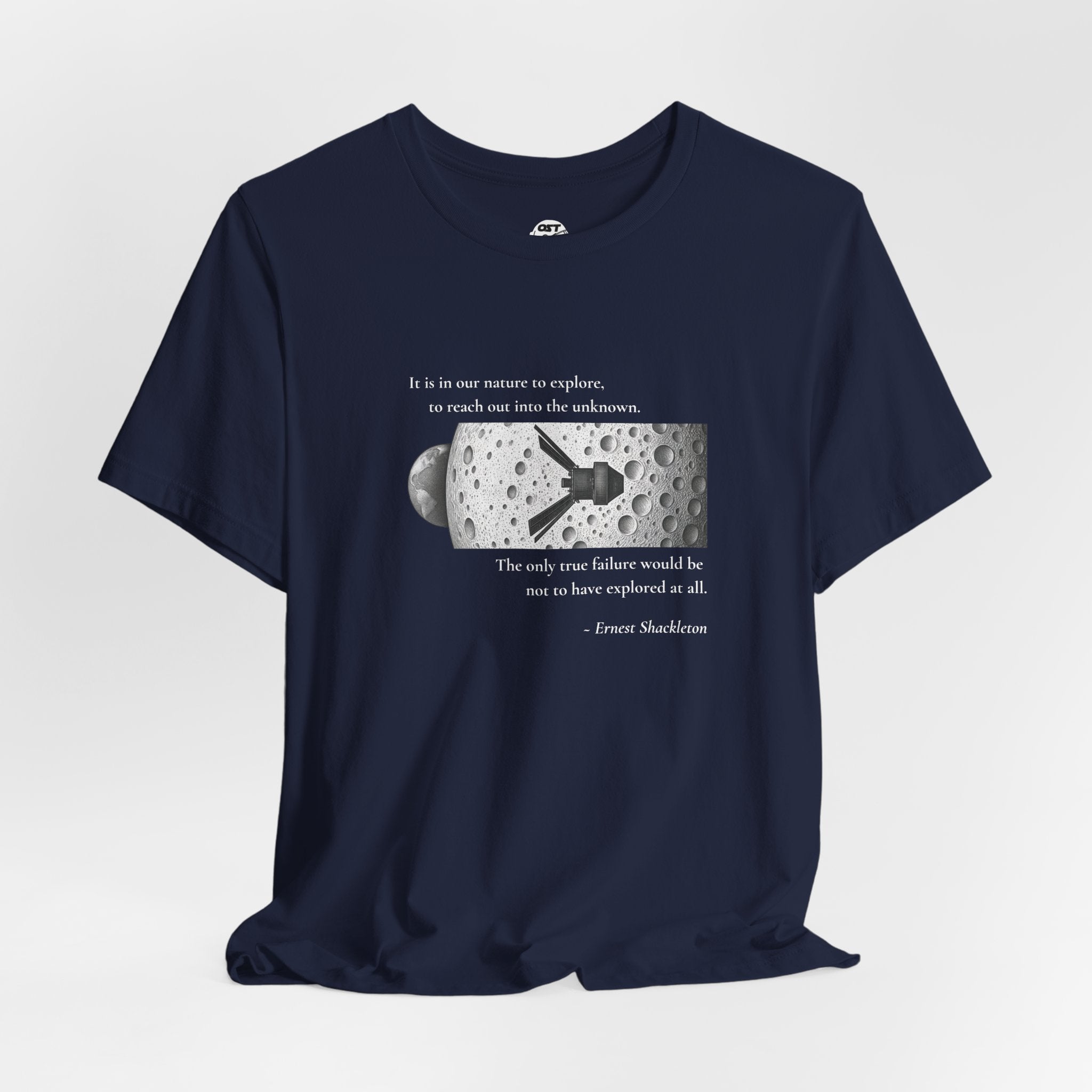 Shackleton 'It's in our nature to explore' T-shirt | Space Mission Graphic Tee