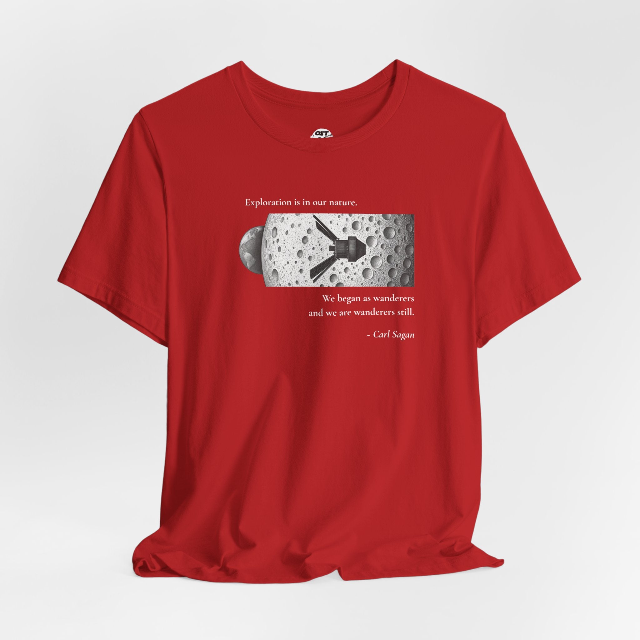 Sagan 'Exploration is in our Nature' T-shirt | Space Mission Graphic Tee
