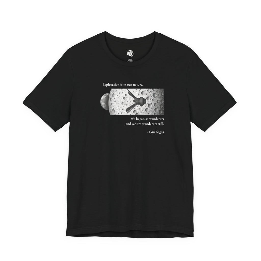 Sagan 'Exploration is in our Nature' T-shirt | Space Mission Graphic Tee