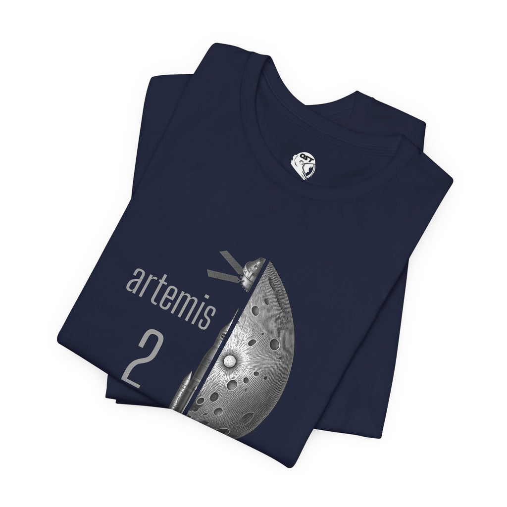 Artemis 2 Mission with Rocket, Orion & Moon T-shirt | Space Mission Vintage Graphic Tee