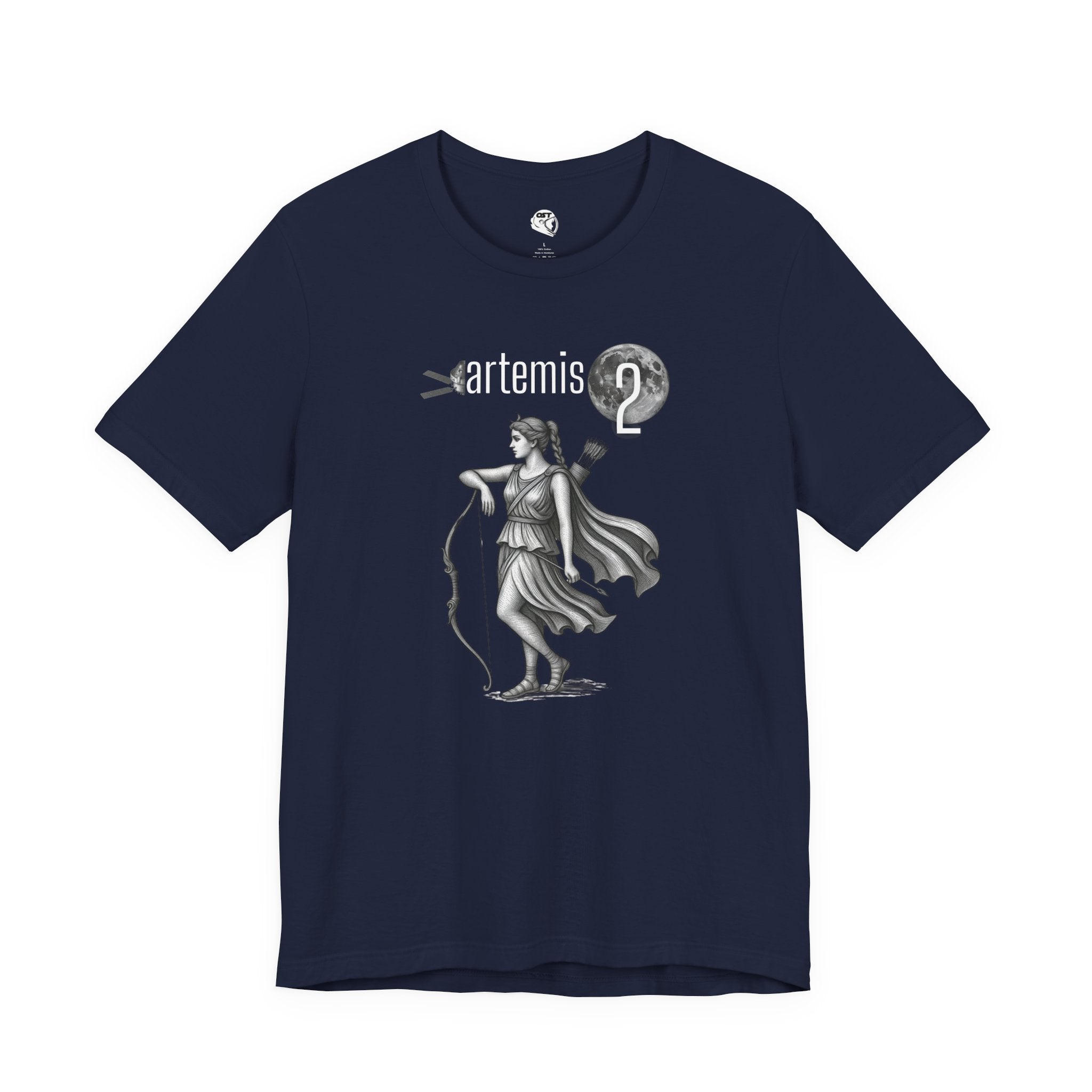Artemis 2 Mission with Moon Goddess T-shirt | Space Mission Vintage Graphic Tee