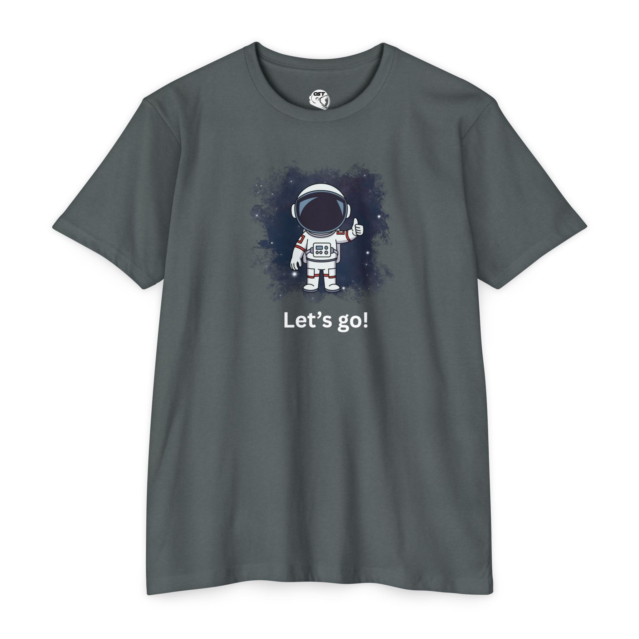 Thumbs Up Astronaut T-shirt | Cute Space Helmet Graphic Tee