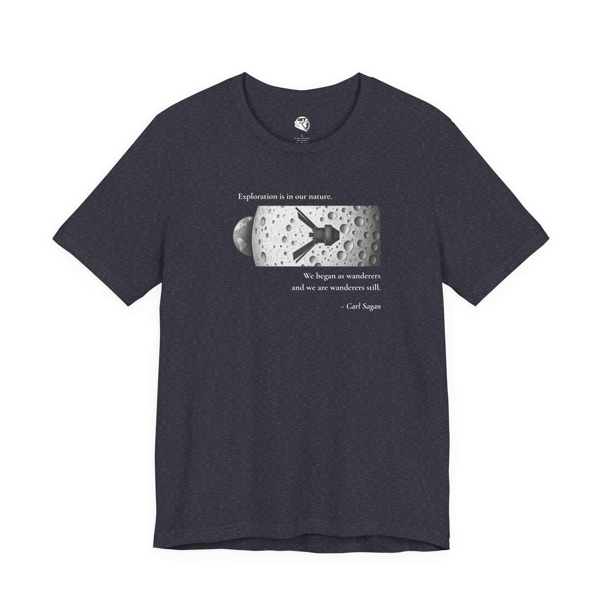 Sagan 'Exploration is in our Nature' T-shirt | Space Mission Graphic Tee
