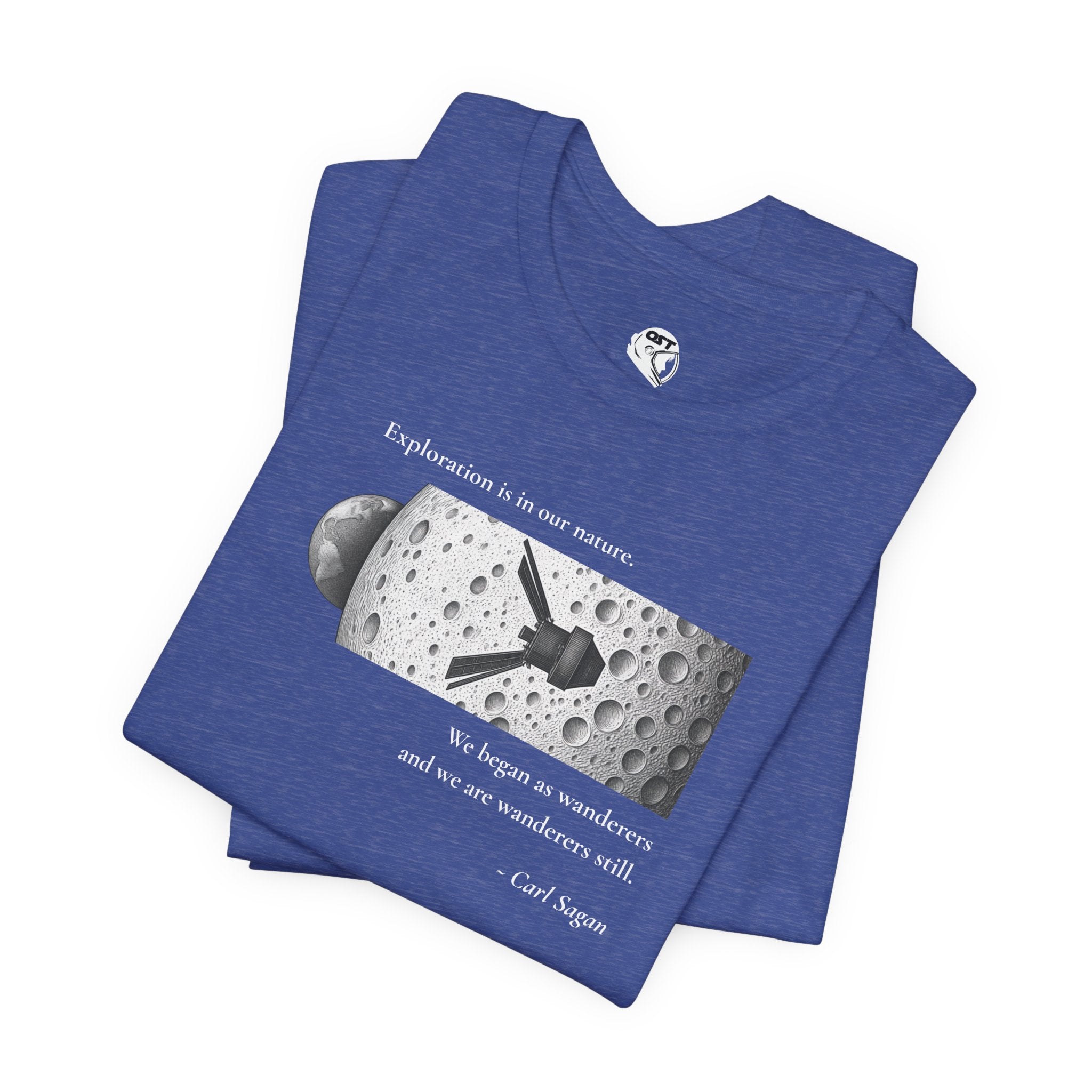 Sagan 'Exploration is in our Nature' T-shirt | Space Mission Graphic Tee