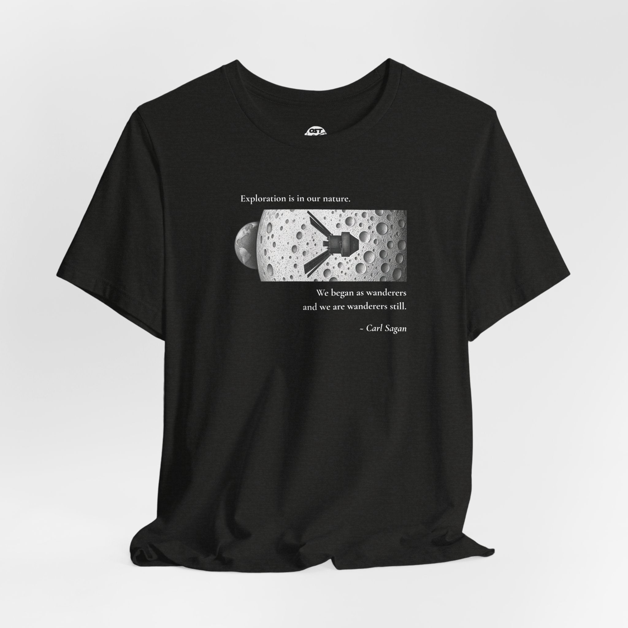Sagan 'Exploration is in our Nature' T-shirt | Space Mission Graphic Tee
