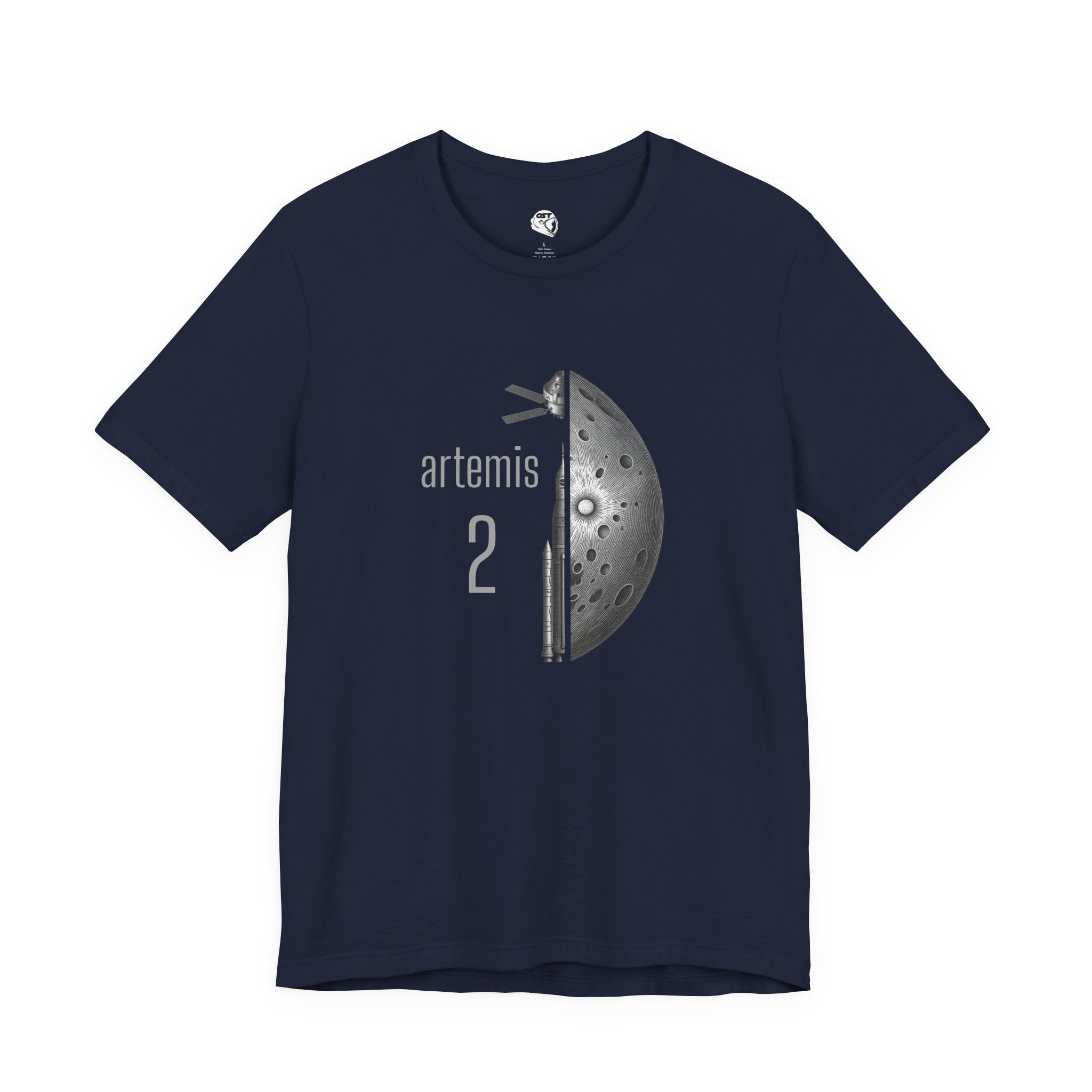 Artemis 2 Mission with Rocket, Orion & Moon T-shirt | Space Mission Vintage Graphic Tee