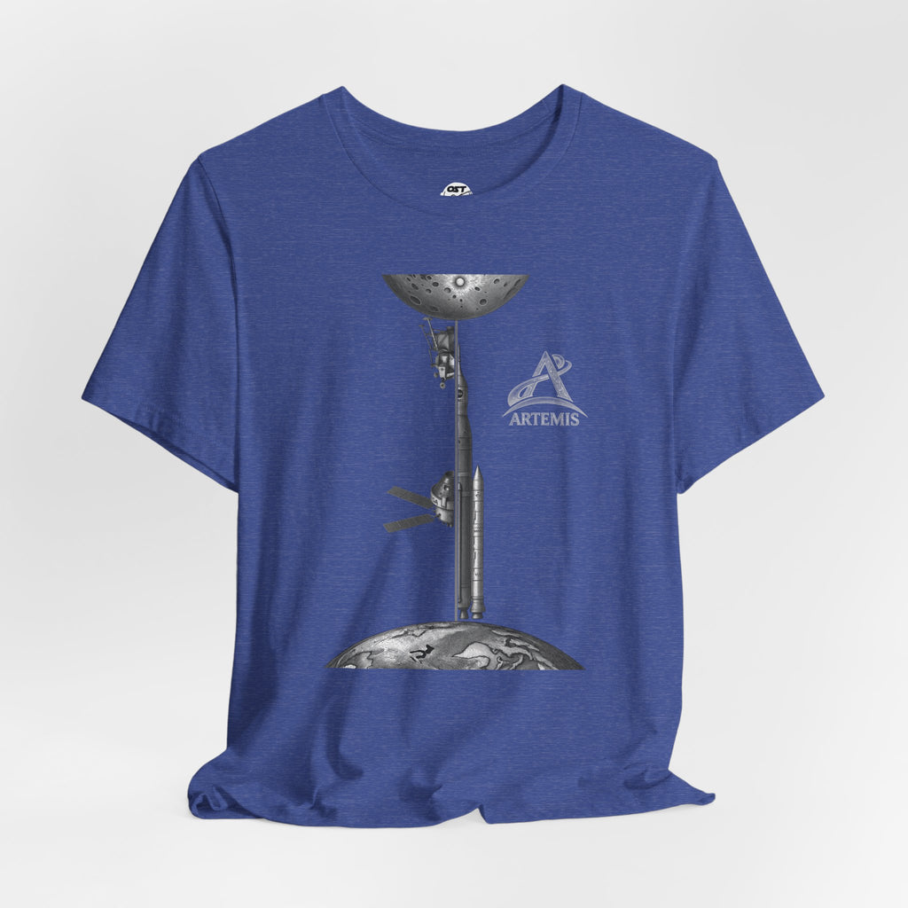 Artemis Orion, Rocket & Lander | Lunar Mission Vintage Graphic Tee
