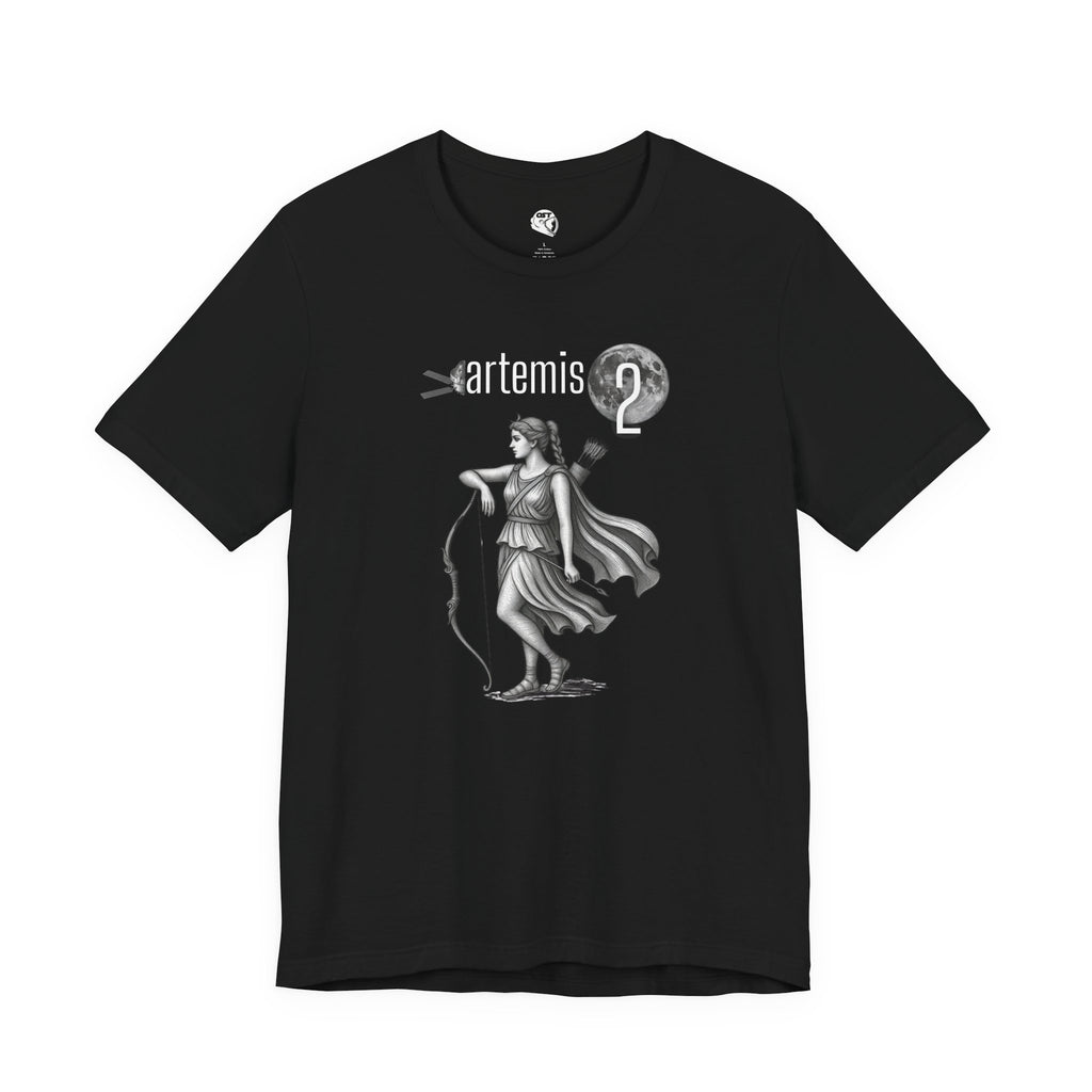 Artemis 2 Mission with Moon Goddess T-shirt | Space Mission Vintage Graphic Tee