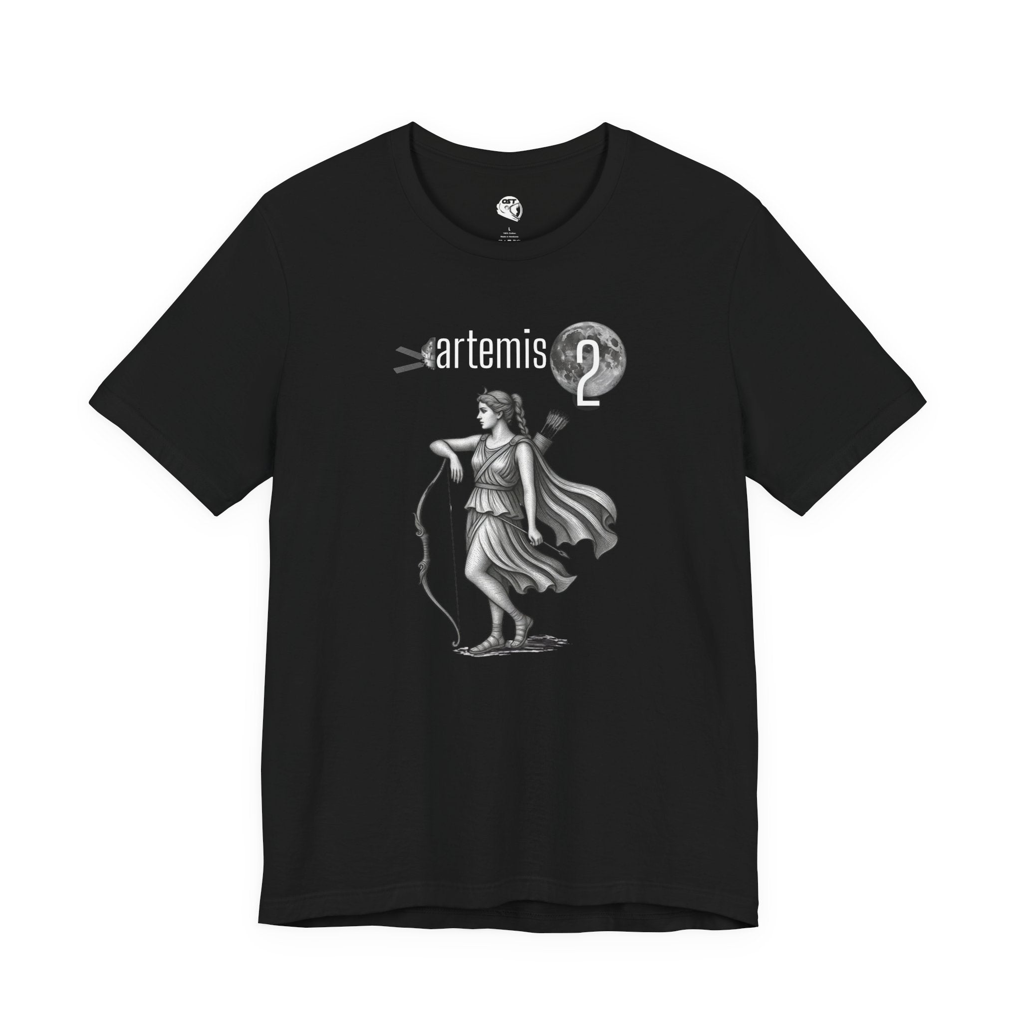Artemis 2 Mission with Moon Goddess T-shirt | Space Mission Vintage Graphic Tee