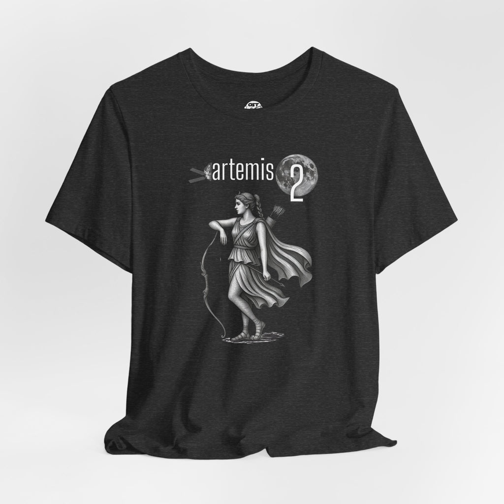 Artemis 2 Mission with Moon Goddess T-shirt | Space Mission Vintage Graphic Tee