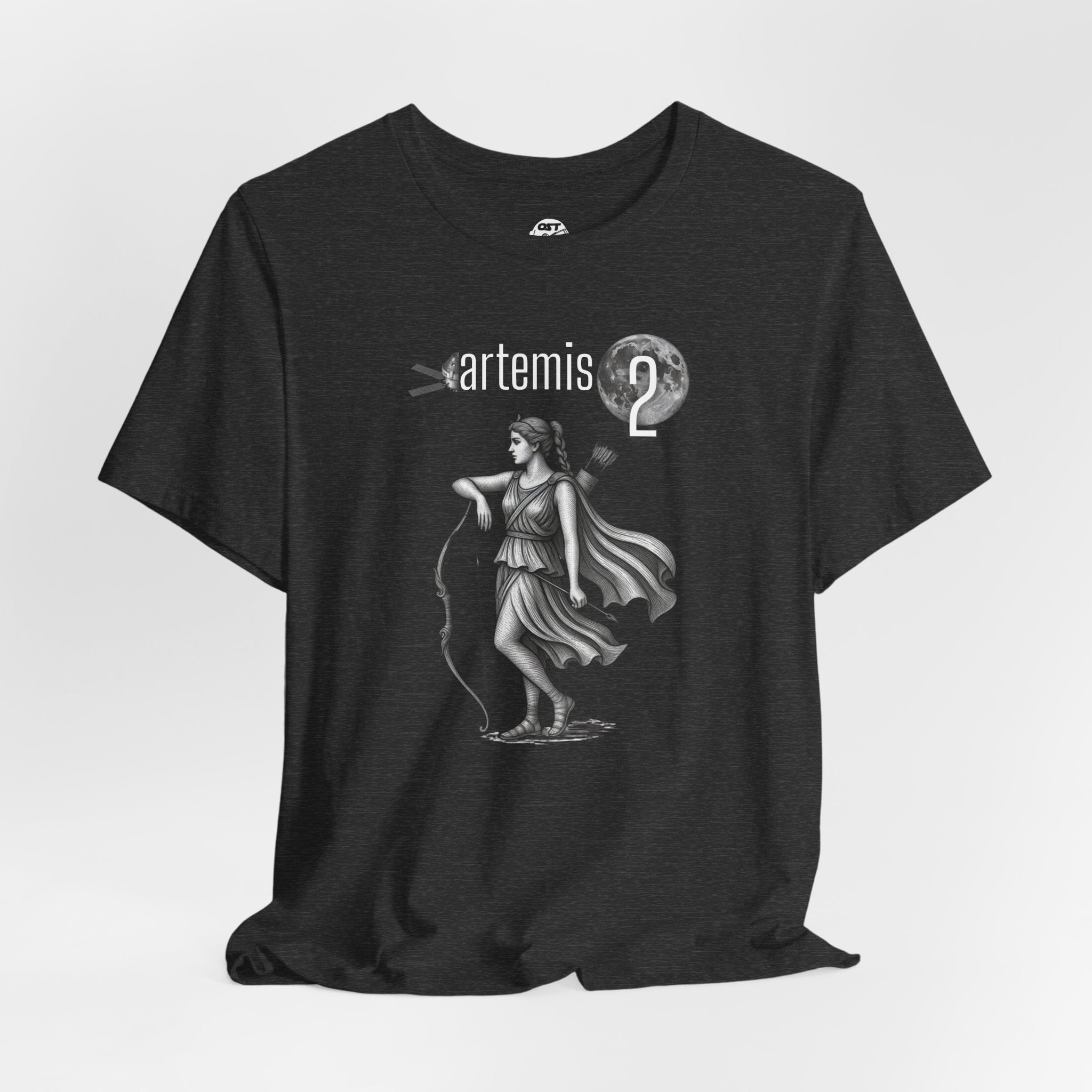 Artemis 2 Mission with Moon Goddess T-shirt | Space Mission Vintage Graphic Tee