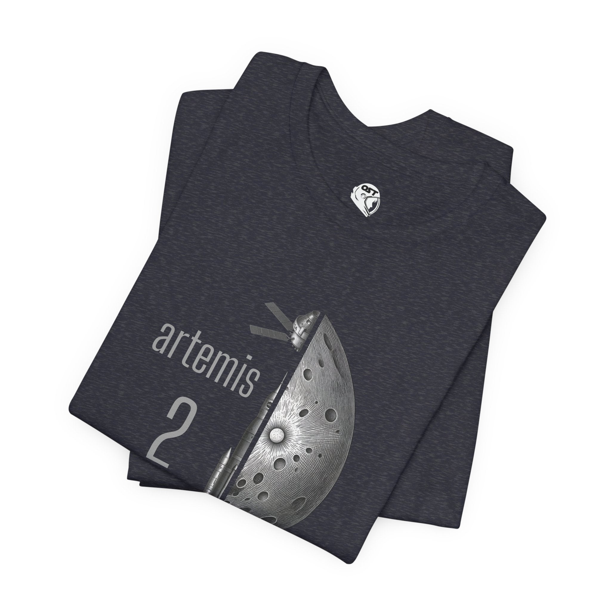 Artemis 2 Mission with Rocket, Orion & Moon T-shirt | Space Mission Vintage Graphic Tee