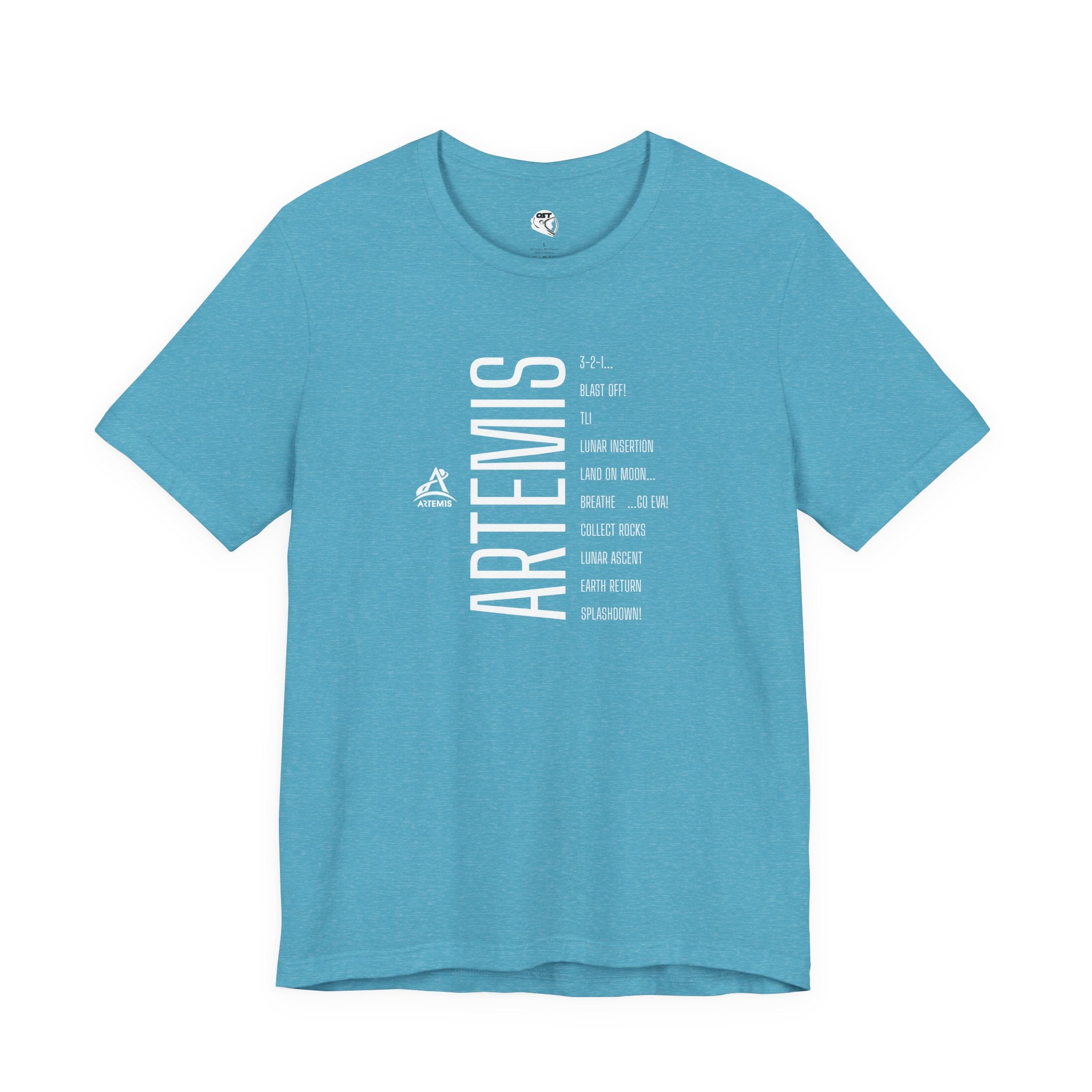 Artemis Mission Timeline T-shirt - Vertical | Space Mission Graphic Tee