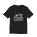 Astronaut Moon Landing Tee — "America 250" Flag Space Graphic Shirt