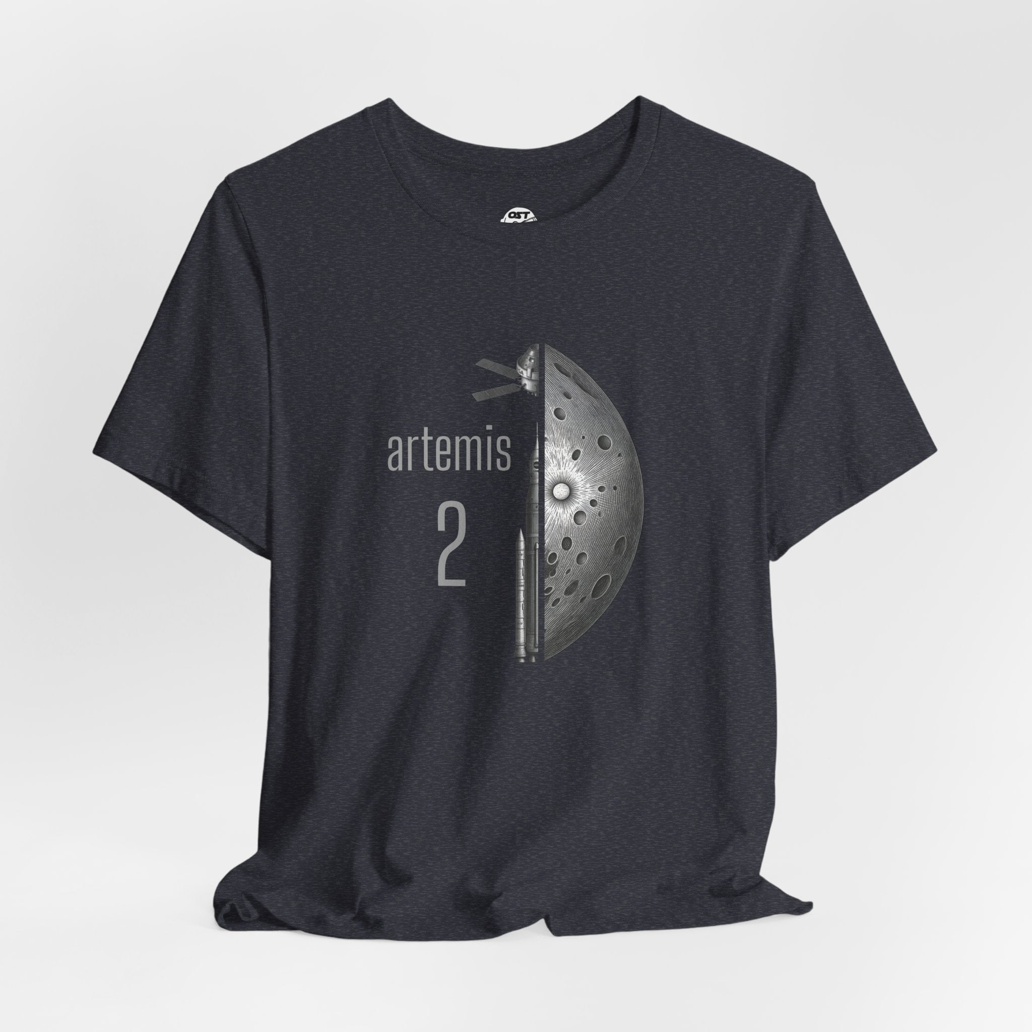 Artemis 2 Mission with Rocket, Orion & Moon T-shirt | Space Mission Vintage Graphic Tee