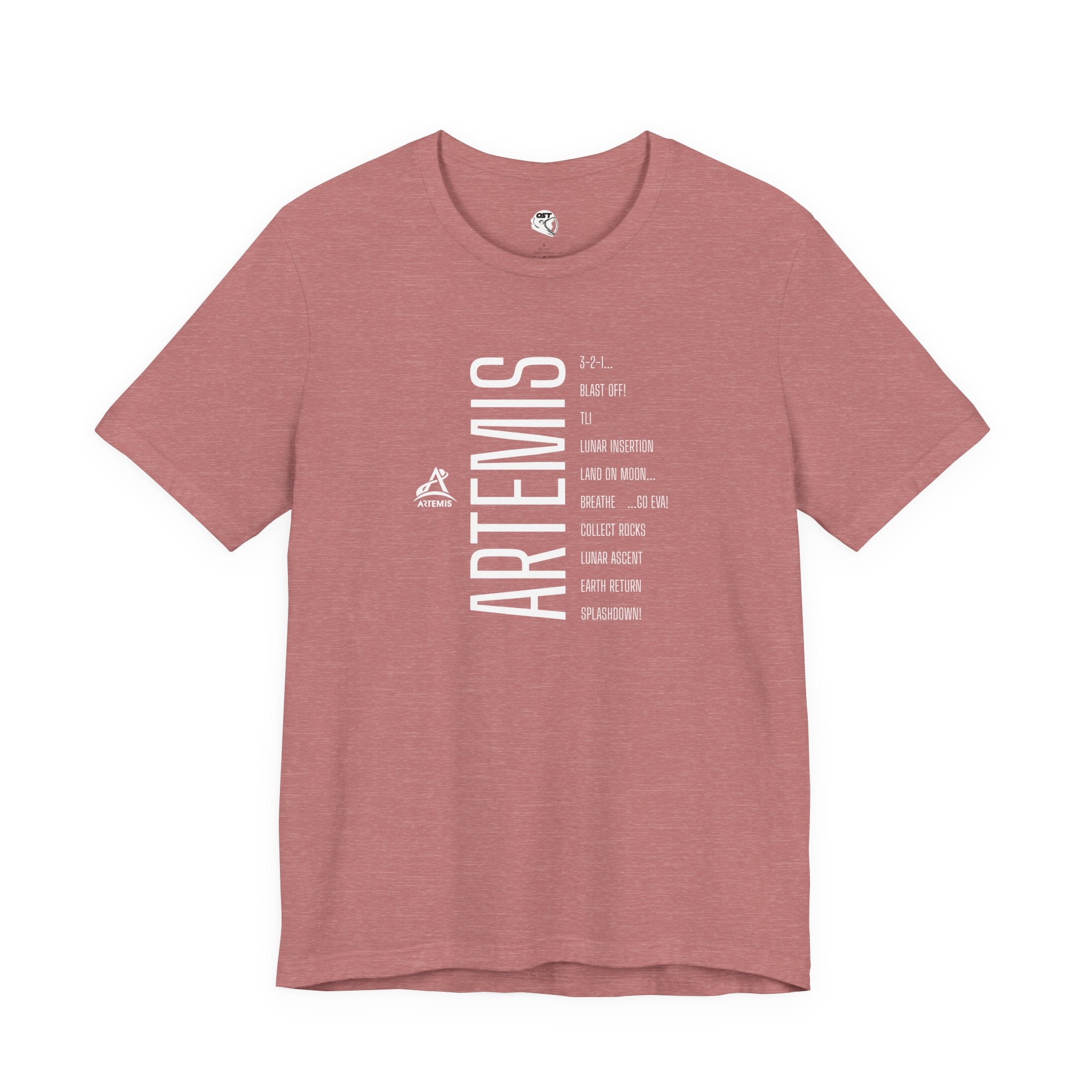 Artemis Mission Timeline T-shirt - Vertical | Space Mission Graphic Tee