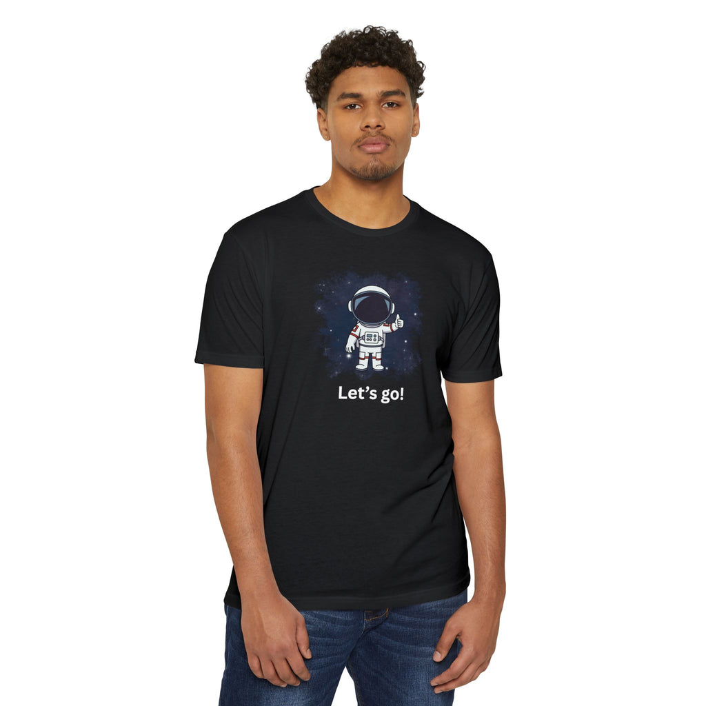 Thumbs Up Astronaut T-shirt | Cute Space Helmet Graphic Tee